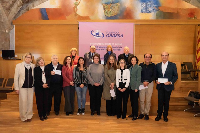 Foto de familia del Acto de entrega de las Ayudas Ordesa 2023